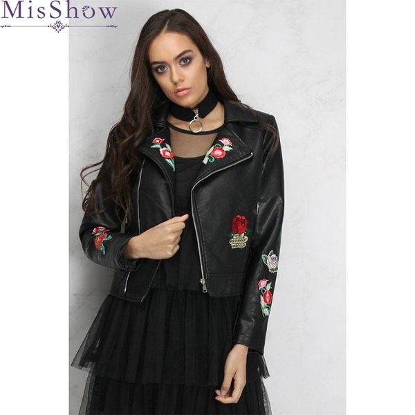 women's jackets floral embroidered women jacket fashion black 2021 coat casual autumn loose coats with zipper basic, Black;brown
women's jackets floral embroidered women jacket fashion black 2021 coat casual autumn loose coats with zipper basic, Black;brown