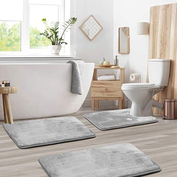 bath mats 3 piece set mat anti slip fluffy shaggy bathroom carpet soft memory foam rug toilet floor decor washable
bath mats 3 piece set mat anti slip fluffy shaggy bathroom carpet soft memory foam rug toilet floor decor washable