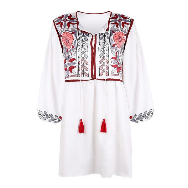 casual dresses long sleeve clothing bohemian style holiday beach vestido european, Black;gray
casual dresses long sleeve clothing bohemian style holiday beach vestido european, Black;gray