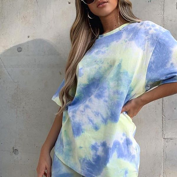 tie dye print basic tshirt shorts two piece set women casual outfits lounge wear jogging femme biker shorts tees summer t2, Gray
tie dye print basic tshirt shorts two piece set women casual outfits lounge wear jogging femme biker shorts tees summer t2, Gray