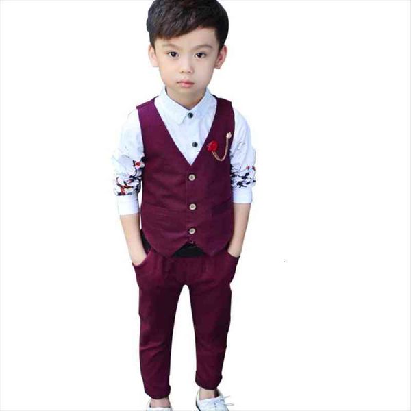 wedding suit for boys children vest pants 2 pieces formal red gray spring summer england style kids blazer suits, Black
wedding suit for boys children vest pants 2 pieces formal red gray spring summer england style kids blazer suits, Black