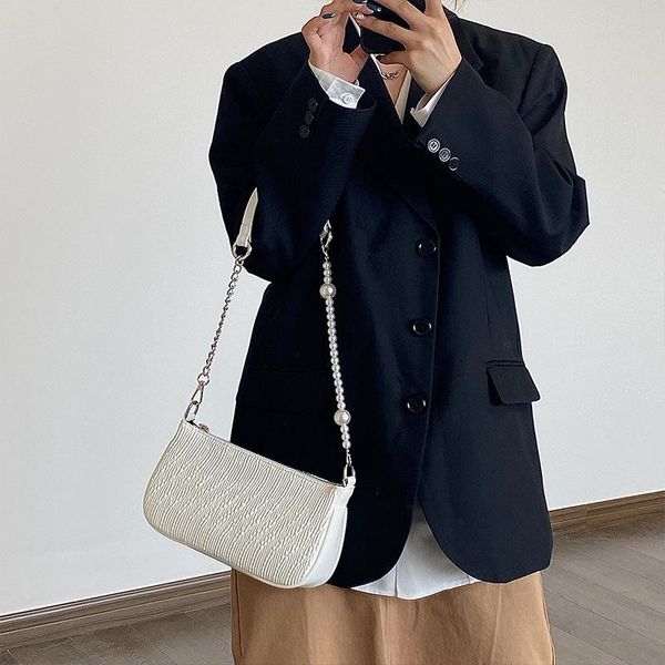 evening bags pearl chain underarm baguette bag female handbag shoulder messenger fashion trend
evening bags pearl chain underarm baguette bag female handbag shoulder messenger fashion trend