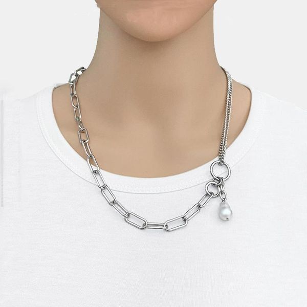 pendant necklaces fashion irregular stone splicing necklace simple and versatile temperament jewelry female, Silver
pendant necklaces fashion irregular stone splicing necklace simple and versatile temperament jewelry female, Silver