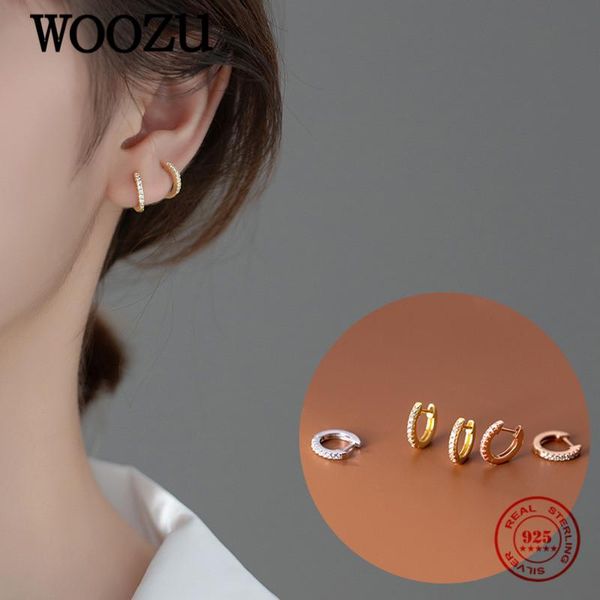 hoop & huggie woozu real 925 sterling silver minimalist pave zircon round circle earrings for women party punk ear buckle jewelry gifts, Golden;silver
hoop & huggie woozu real 925 sterling silver minimalist pave zircon round circle earrings for women party punk ear buckle jewelry gifts, Golden;silver