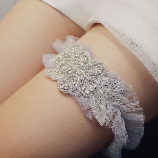 lr001 sweetheart wedding bridal garters soft tulle elegant millet pearls handmade beading bride leg ring, White
lr001 sweetheart wedding bridal garters soft tulle elegant millet pearls handmade beading bride leg ring, White