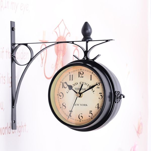 2021 new old-style station hanging frame + decorative glass watch of the vintage double-sided metal wall clock hfw5
2021 new old-style station hanging frame + decorative glass watch of the vintage double-sided metal wall clock hfw5