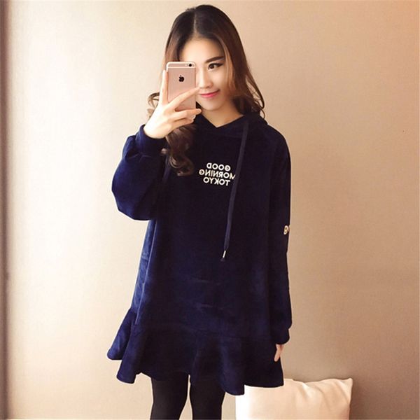 2021 solid winter pullover hood full gold velvet plus size dress of warm female party clothes woman d552 qpzz, Black;gray
2021 solid winter pullover hood full gold velvet plus size dress of warm female party clothes woman d552 qpzz, Black;gray