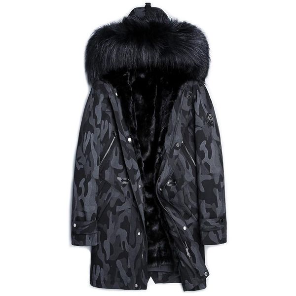 men's leather & faux 2021 real fur coat men mink liner collar hooded parka plus size winter jacket casaco 3477 yy862, Black
men's leather & faux 2021 real fur coat men mink liner collar hooded parka plus size winter jacket casaco 3477 yy862, Black