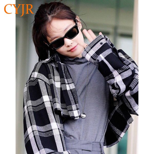cyjr extra short black gray plaid korean shirt retro 2021 woman lapel long cropped blouse tij7, White;black
cyjr extra short black gray plaid korean shirt retro 2021 woman lapel long cropped blouse tij7, White;black