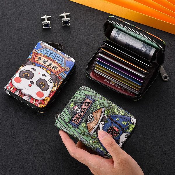 card holders country tide bag men multi-card id anti-theft brush large capacity women's ultra-thin compact wallet one set, Brown;gray
card holders country tide bag men multi-card id anti-theft brush large capacity women's ultra-thin compact wallet one set, Brown;gray