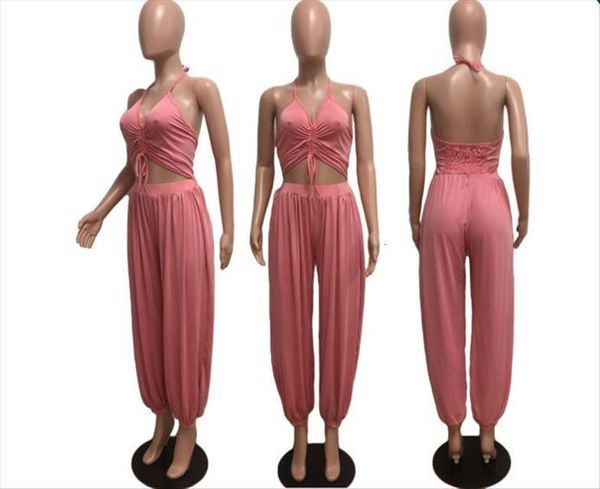 halter v neck womens jumpsuit red bloomers summer waist hollow lace up beach romper fashion ruched party overall pocket, Black;white
halter v neck womens jumpsuit red bloomers summer waist hollow lace up beach romper fashion ruched party overall pocket, Black;white