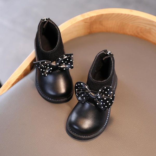 leather bow newborn toddler boots warm cute rubber first walkers infant baby girls shoes soft sole ankle booties for kids 1-6 y, Black
leather bow newborn toddler boots warm cute rubber first walkers infant baby girls shoes soft sole ankle booties for kids 1-6 y, Black