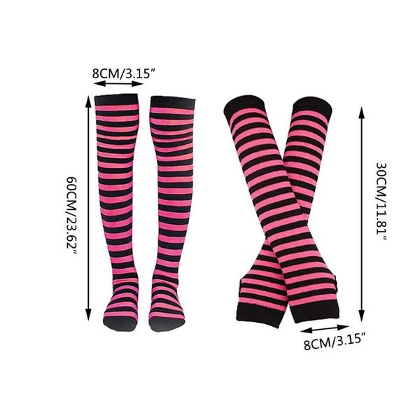 five fingers gloves b36d womens striped knee high socks stretchy set thumb hole long fingerless stockings for christmas, Blue;gray
five fingers gloves b36d womens striped knee high socks stretchy set thumb hole long fingerless stockings for christmas, Blue;gray