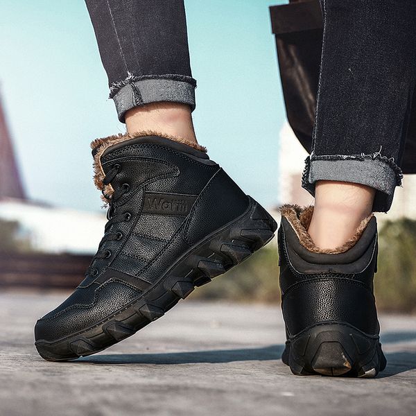 winter men boots warm 2019 high waterproof microfiber leather ankle boots man snow boots man rubber lace-up men shoes 39-46
winter men boots warm 2019 high waterproof microfiber leather ankle boots man snow boots man rubber lace-up men shoes 39-46
