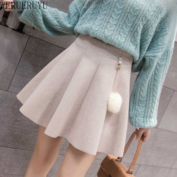 werueruyu skirts women autumn winter thick warm short umbrella skirts ladies a-line high-waisted mini skirts 210608, Black
werueruyu skirts women autumn winter thick warm short umbrella skirts ladies a-line high-waisted mini skirts 210608, Black