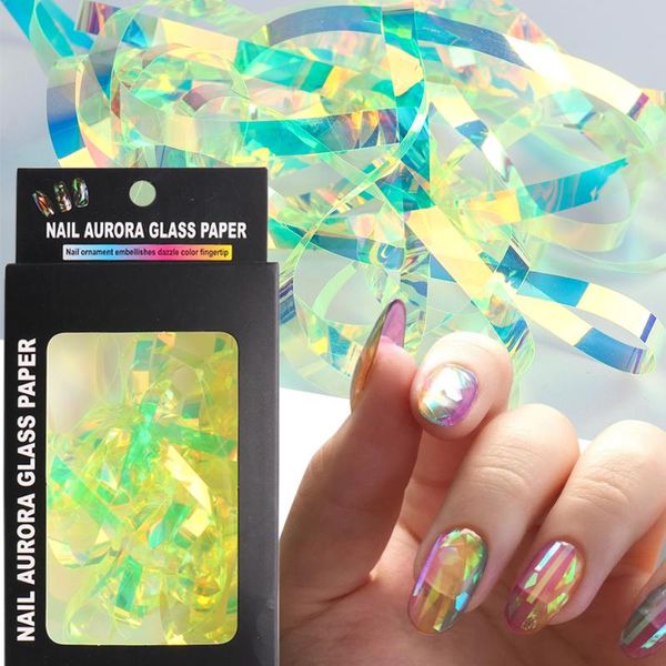 stickers & decals 1 box mirror aurora nail foils transfer sparkly shiny broken glass art holographics manicure decor ji1903, Black
stickers & decals 1 box mirror aurora nail foils transfer sparkly shiny broken glass art holographics manicure decor ji1903, Black