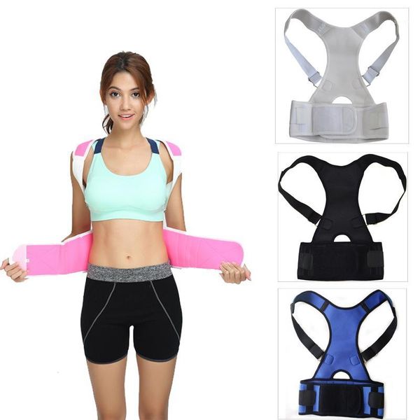 back support shoulder belt posture corrector sports brace lumbar pain reliver faja lumbar1, Black;blue
back support shoulder belt posture corrector sports brace lumbar pain reliver faja lumbar1, Black;blue