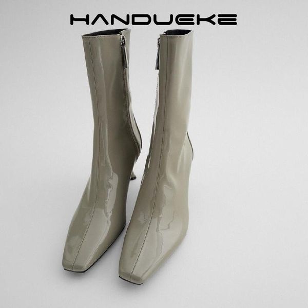boots 2021 designer high heel mirror leather pointed toe ankle fashion green winter shoes women office zip sexy, Black
boots 2021 designer high heel mirror leather pointed toe ankle fashion green winter shoes women office zip sexy, Black