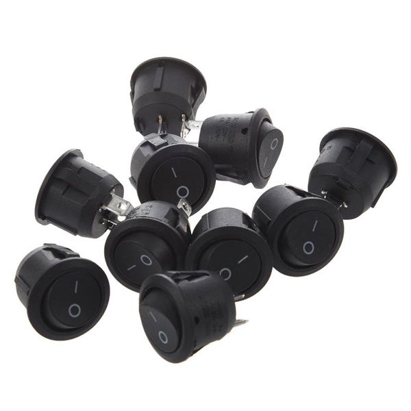 smart home control 10pcs ac 6a 10a 250v on off snap in spst round boat rocker switch black
smart home control 10pcs ac 6a 10a 250v on off snap in spst round boat rocker switch black