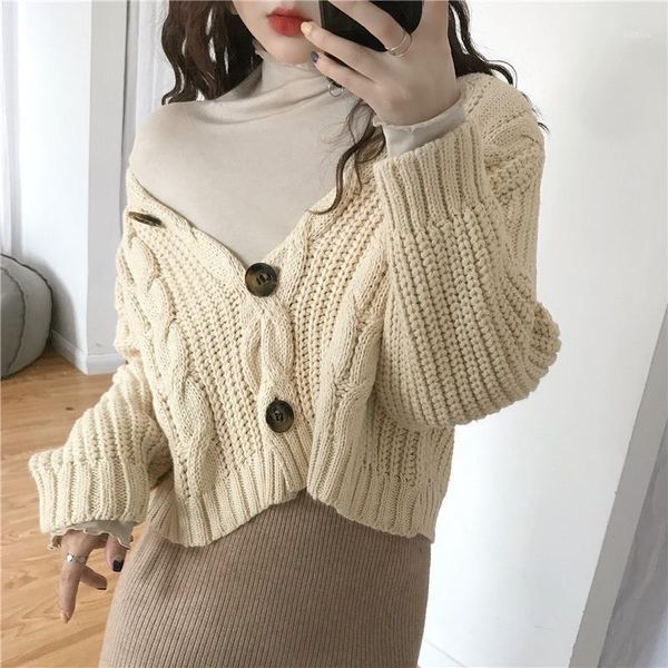 women's knits & tees 2021 women cardigan short autumn spring single button long sleeve fashion european woman small sweaters female pz, White
women's knits & tees 2021 women cardigan short autumn spring single button long sleeve fashion european woman small sweaters female pz, White