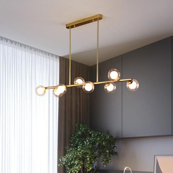 pendant lamps modern simple chandeliers minimalist bubble glass ball long strip hanging lights magic bean iron art home decor lamp
pendant lamps modern simple chandeliers minimalist bubble glass ball long strip hanging lights magic bean iron art home decor lamp