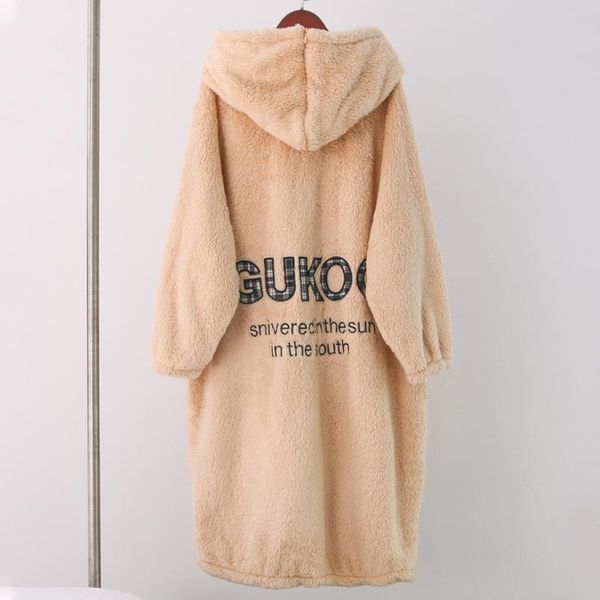 women's sleepwear hooded women bathrobe coral fleece robe warm nightgown winter home clothing nightwear casual intimate lingerie, Black;red
women's sleepwear hooded women bathrobe coral fleece robe warm nightgown winter home clothing nightwear casual intimate lingerie, Black;red