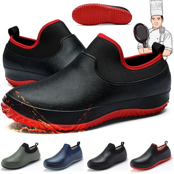 2021 new men shoes kitchen working shoes breathable non-slip waterproof chef shoes casual flat work water rain boots, Black
2021 new men shoes kitchen working shoes breathable non-slip waterproof chef shoes casual flat work water rain boots, Black