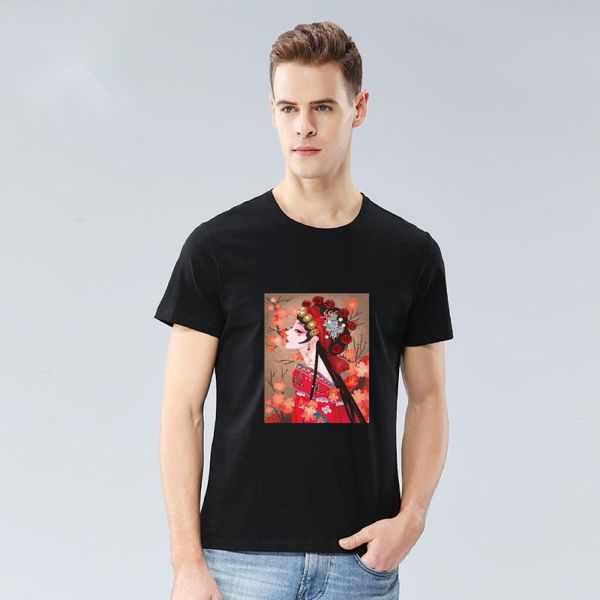 men's t-shirts spring and summer printed t-shirt short sleeve loose -tikprint, White;black
men's t-shirts spring and summer printed t-shirt short sleeve loose -tikprint, White;black