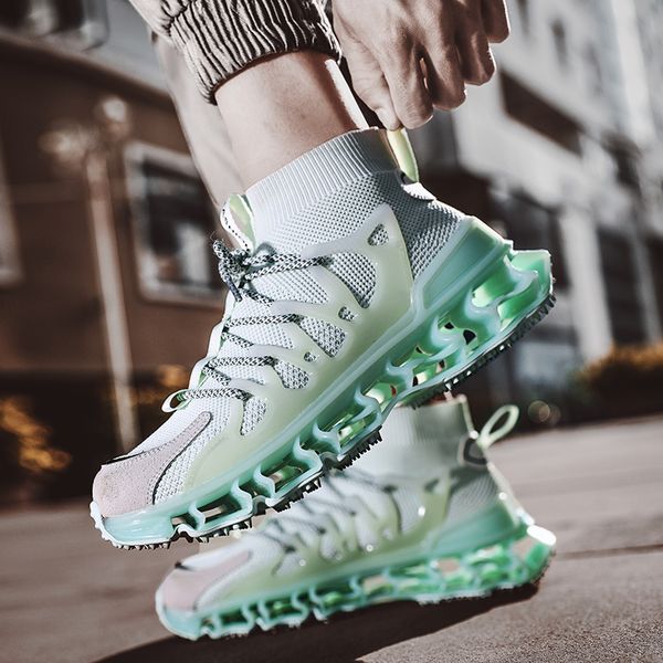 high men running shoes blade cushioning sport shoes flying weaving sneakers breathable trainers jogging shoes
high men running shoes blade cushioning sport shoes flying weaving sneakers breathable trainers jogging shoes