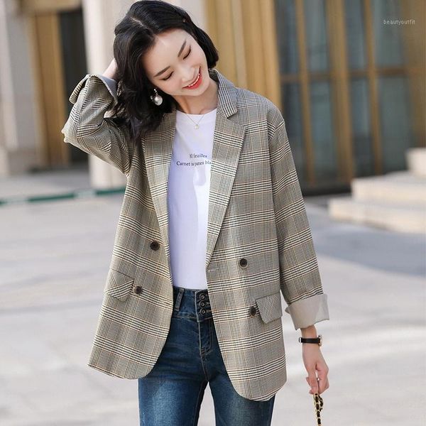 women's suits & blazers jacket fashion elegant green plaid coat ol styles autumn winter for women business work blaser outwear, White;black
women's suits & blazers jacket fashion elegant green plaid coat ol styles autumn winter for women business work blaser outwear, White;black