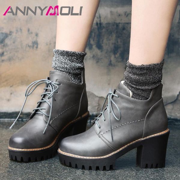 boots annymoli woman platform high heel ankle block short lace up ladies shoes autumn winter black plus size 43
boots annymoli woman platform high heel ankle block short lace up ladies shoes autumn winter black plus size 43