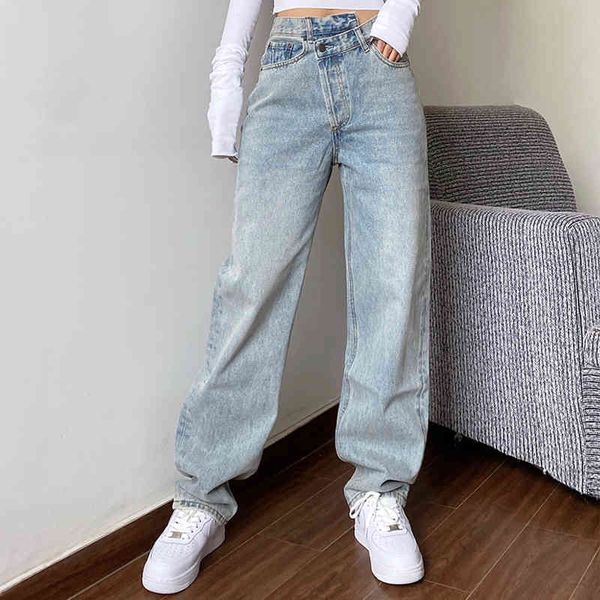 women's jeans mom baggy high waist straight pants women white black fashion casual loose undefined trousers utlu, Blue
women's jeans mom baggy high waist straight pants women white black fashion casual loose undefined trousers utlu, Blue