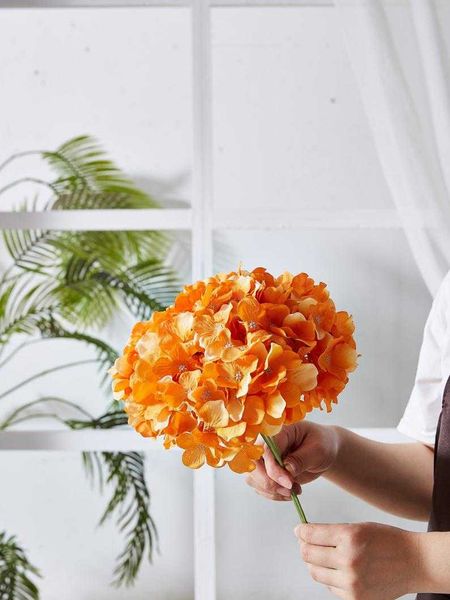 decorative flowers & wreaths 10pcs orange artificial hydrangea flower head fake for wedding ceremony centerpieces decorations with stems
decorative flowers & wreaths 10pcs orange artificial hydrangea flower head fake for wedding ceremony centerpieces decorations with stems
