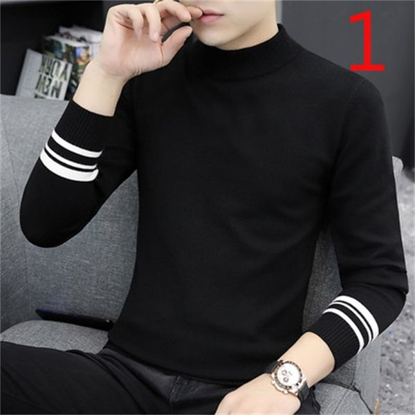2021 new long-sleeved t-shirt men's street brand spring and autumn korean version of the self-cultivation men n9f6, White;black
2021 new long-sleeved t-shirt men's street brand spring and autumn korean version of the self-cultivation men n9f6, White;black