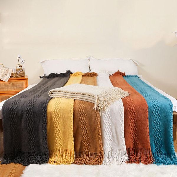blankets nordic knitted blanket imitation cashmere sofa throw bed decorative plaid cover thread scarf 
blankets nordic knitted blanket imitation cashmere sofa throw bed decorative plaid cover thread scarf