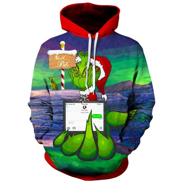 christmas animal print hoodie visual impact party punk gothic round neck sweater hoodie, Black
christmas animal print hoodie visual impact party punk gothic round neck sweater hoodie, Black