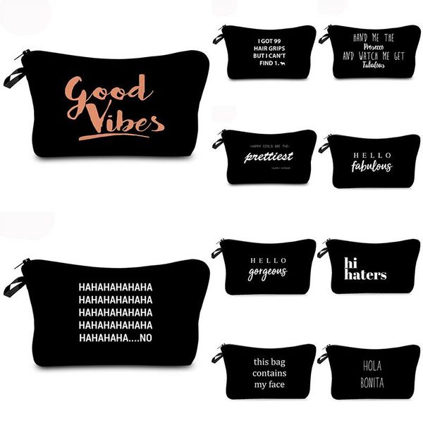 cosmetic bags & cases fashion bag waterproof printing black letters toilet ladies women makeup canvas custom style for travel
cosmetic bags & cases fashion bag waterproof printing black letters toilet ladies women makeup canvas custom style for travel