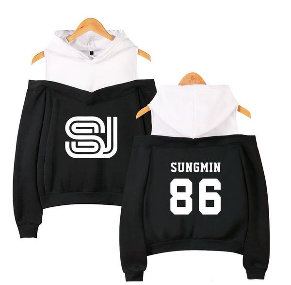 super junior women's off-shoulder girls hoodies sweatshirt exclusive kpop 2021 new casual autumn cool hoodies sweatshirt, Black
super junior women's off-shoulder girls hoodies sweatshirt exclusive kpop 2021 new casual autumn cool hoodies sweatshirt, Black