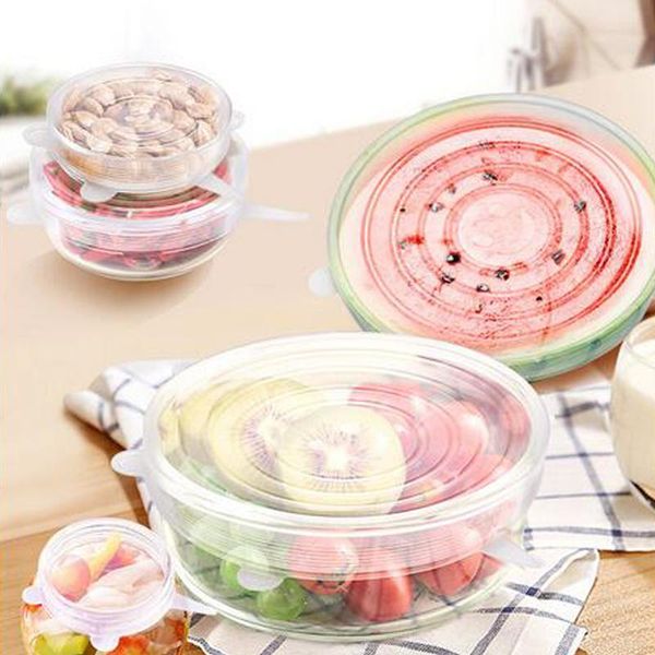 kitchen storage & organization 6pcs/set reusable silicone vacuum seal covers stretch lids cling film durable heat resisting food wrap cover
kitchen storage & organization 6pcs/set reusable silicone vacuum seal covers stretch lids cling film durable heat resisting food wrap cover