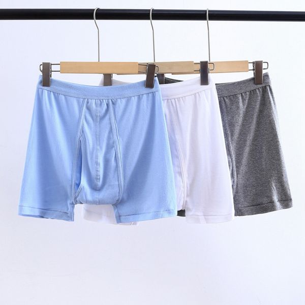 three gun men's boxer underwear pure high waist loose large breathable cotton dad boxer shorts bottoms, White;black
three gun men's boxer underwear pure high waist loose large breathable cotton dad boxer shorts bottoms, White;black