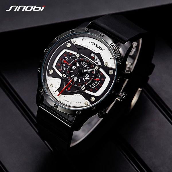 2021 sinobi new fashion racing sport watch men chronograph watch large dial men's clock relogio masculino reloj hombre, Slivery;brown
2021 sinobi new fashion racing sport watch men chronograph watch large dial men's clock relogio masculino reloj hombre, Slivery;brown