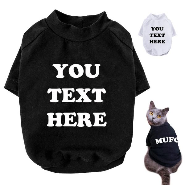 cat costumes custom dog clothes cotton summer pet puppy shirt hoodie for cats small dogs costume sweater chihuahua pug