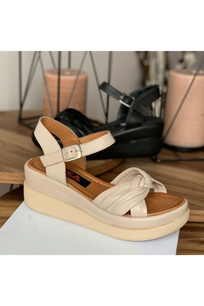 sandals women's beige genuine leather casual, Black
sandals women's beige genuine leather casual, Black