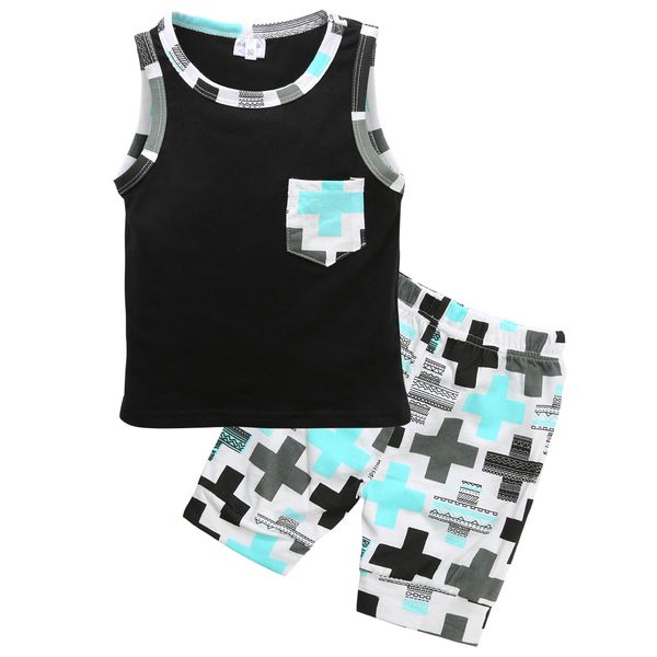 summer kid baby boys clothes sets geometric print sleeveless vest +shorts causal sets outfit 0-3y, White
summer kid baby boys clothes sets geometric print sleeveless vest +shorts causal sets outfit 0-3y, White