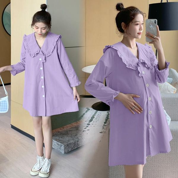 maternity dresses clothes spring autumn cotton long sleeve loose stylish dress for pregnant women pregnancy, White
maternity dresses clothes spring autumn cotton long sleeve loose stylish dress for pregnant women pregnancy, White
