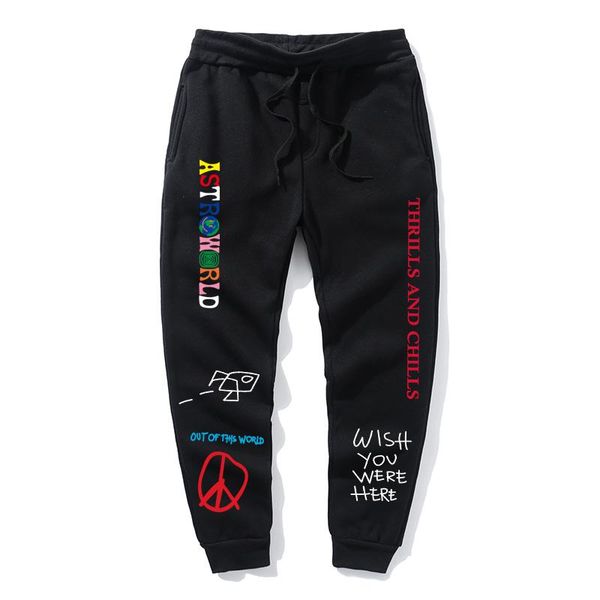 men's pants quality fleece trousers travis scoastroworld letter printed women men jogging hip hop streetwear sweatpants, Black
men's pants quality fleece trousers travis scoastroworld letter printed women men jogging hip hop streetwear sweatpants, Black