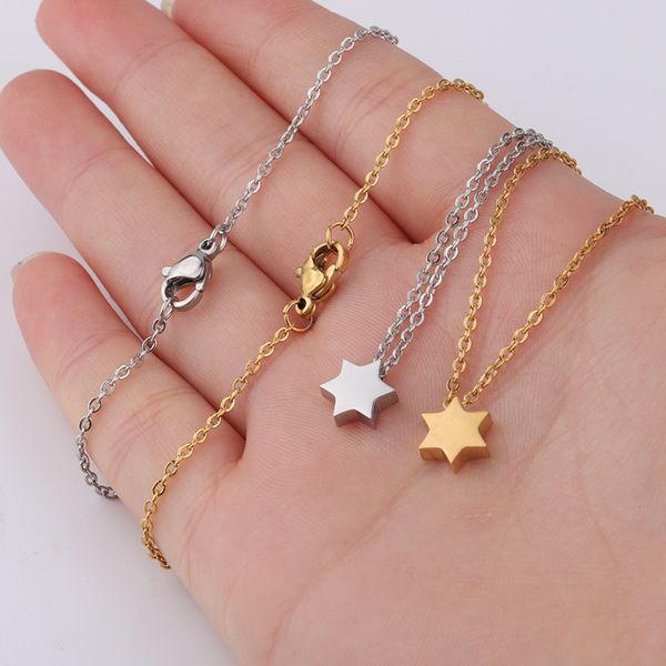 ladies shiny stainless steel star of david necklace elegant fashion rustless wholesale, Silver
ladies shiny stainless steel star of david necklace elegant fashion rustless wholesale, Silver