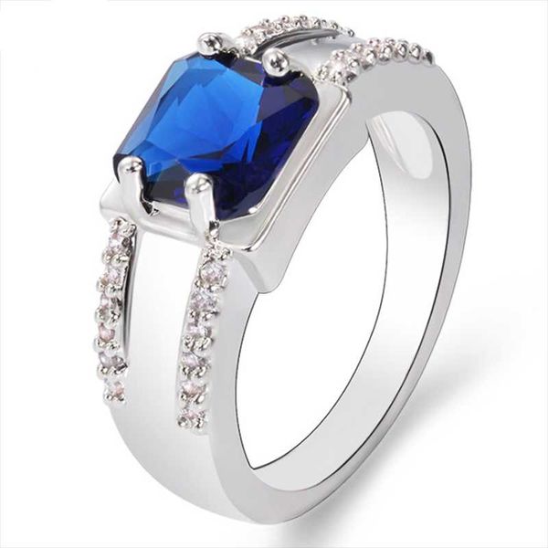 cluster rings classic blue square zircon stone ring silver color crystal finger for women luxury rhinestone wedding jewelry, Golden;silver
cluster rings classic blue square zircon stone ring silver color crystal finger for women luxury rhinestone wedding jewelry, Golden;silver