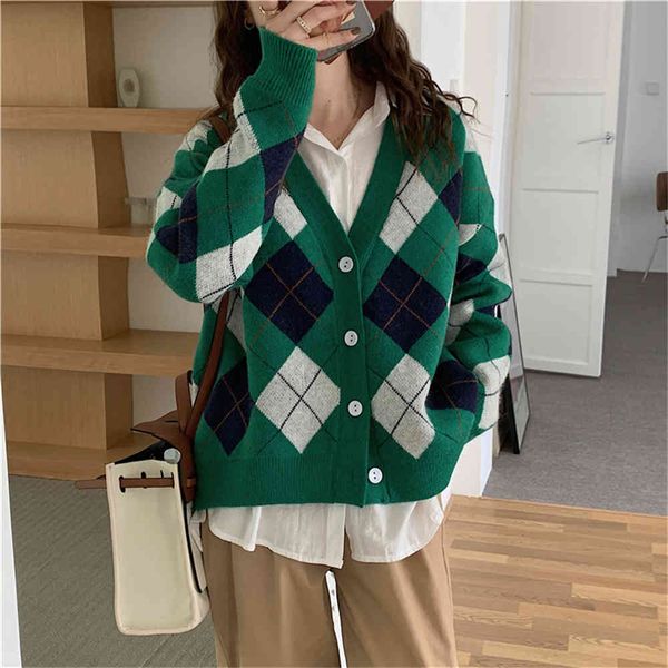 women's blouses & shirts hzirip retro style preppy argyle knits cardigans fancy fashionable loose casual femme all the female ol game, White
women's blouses & shirts hzirip retro style preppy argyle knits cardigans fancy fashionable loose casual femme all the female ol game, White