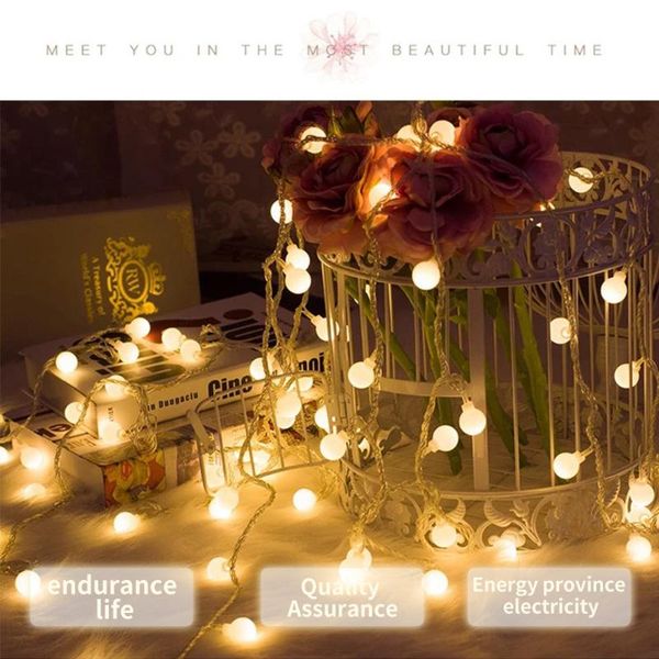 fairy garland led ball string lights waterproof for christmas tree wedding home indoor twinkle decorative party decorations
fairy garland led ball string lights waterproof for christmas tree wedding home indoor twinkle decorative party decorations